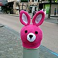 Yarn bombing
