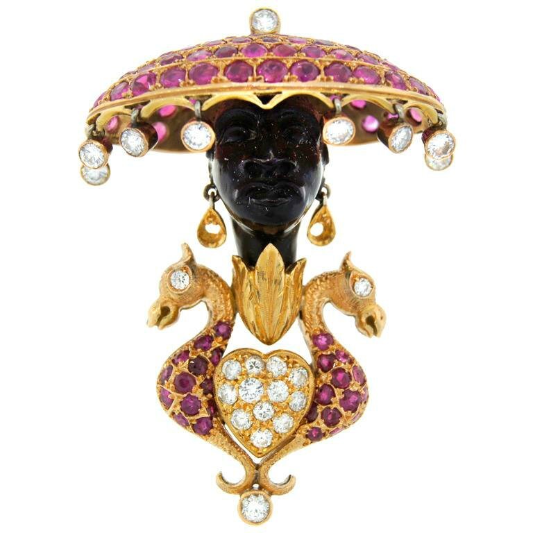 NARDI Blackamoor at NADINE KRAKOV COLLECTION Alain.R.Truong