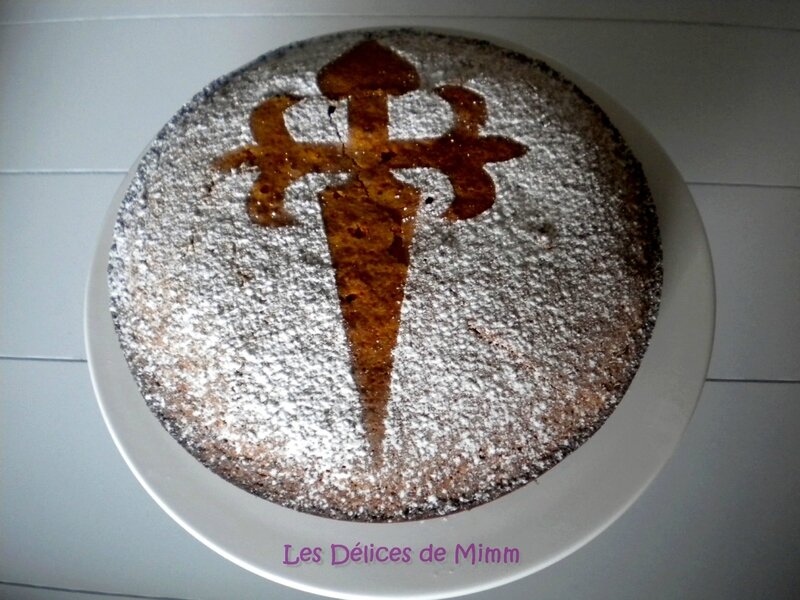 Tarta de Santiago ou Tarte de Saint-Jacques 2