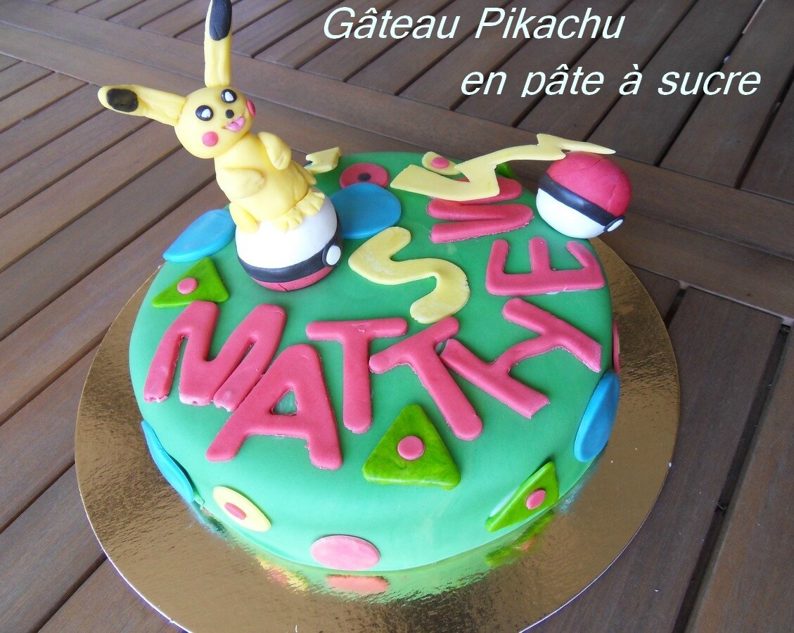 Gateau Pikachu En Pate A Sucre Recettes Voyageuses De Barbara