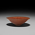 A yaozhou persimmon-glazed conical bowl, northern song dynasty, 11th-12th century