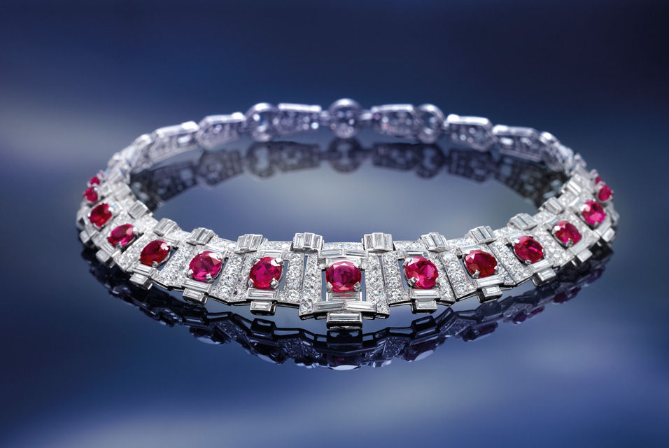A magnificent Cartier Art Deco Ruby and 