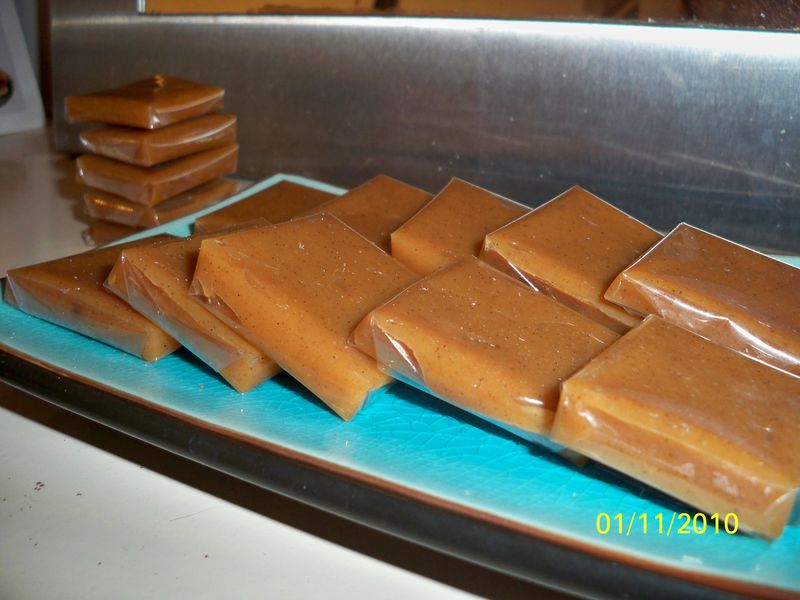 Caramels mous au beurre salé : Recette de Caramels mous au beurre salé