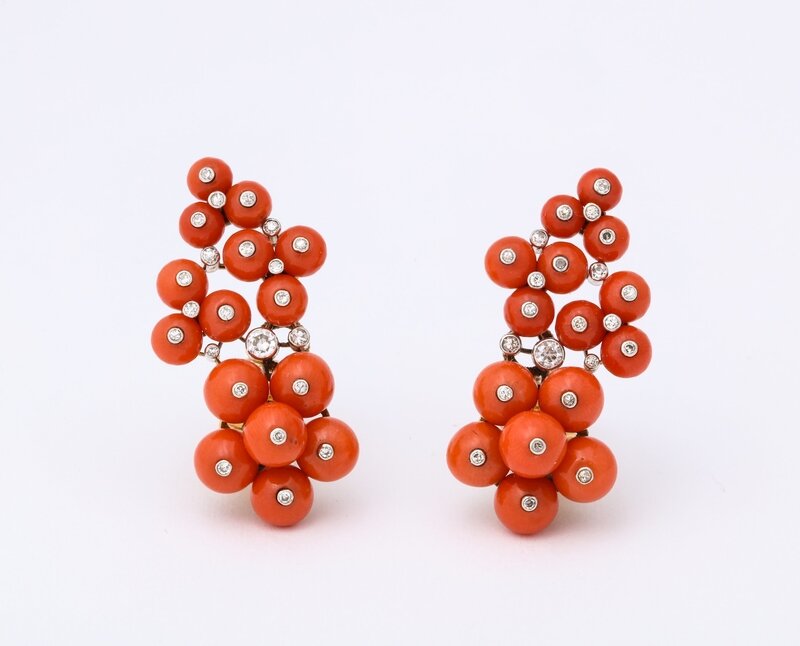 Coral_and_Diamond_Earrings_by_Cartier_Paris