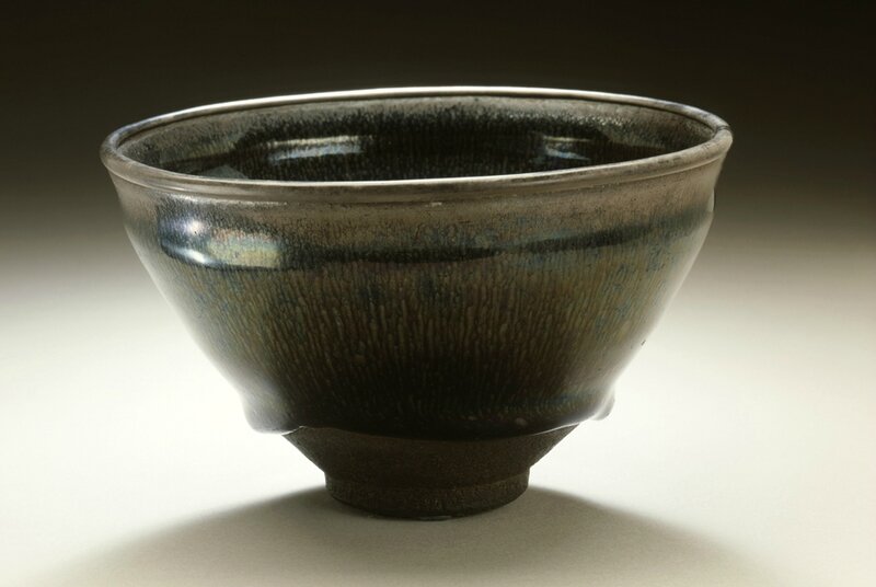 Tea Bowl (Chawan) with Hare's Fur Pattern, Southern Song dynasty, 1127-1279