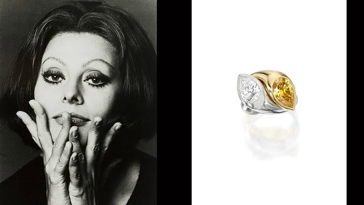 Sophia Loren & Bulgari Diamond Rings - Alain.R.Truong