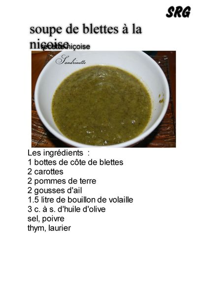 soupe de blettes niçoise (page 1)