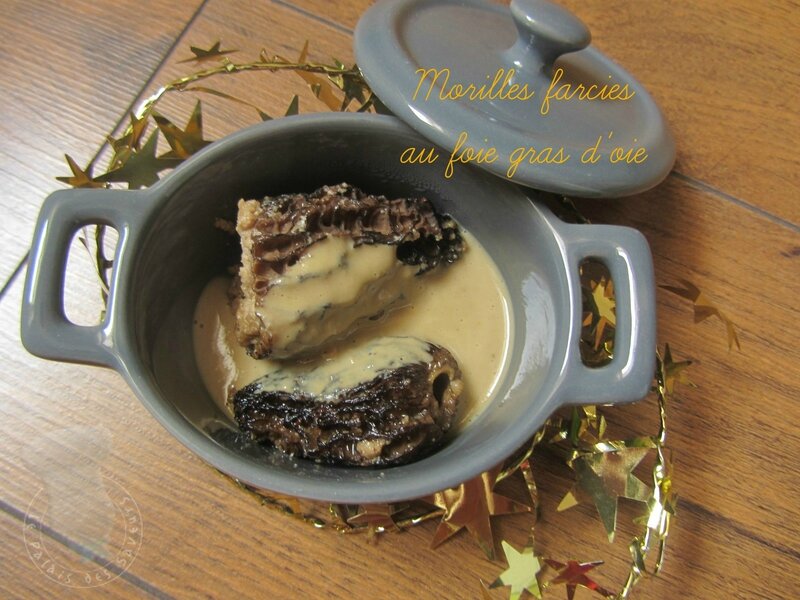 Morilles farcies au foie gras d'oie Le Palais des Saveurs