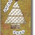 carte pochoir sapin