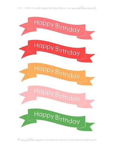 Bannière imprimable Joyeux anniversaire en téléchargement instantané en français
