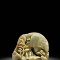 An inscribed imperial jade boulder. qing dynasty, qianlong period. 
