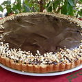 La délicieuse tarte au chocolat et à la poire de mirliton en version parvée ou halavi