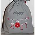sac happy 2017 gris rouge