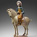 Fat lady on her horse, China, Tang Dynasty, 618-907 AD, 8th century