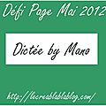 Défi Page Mai 2012