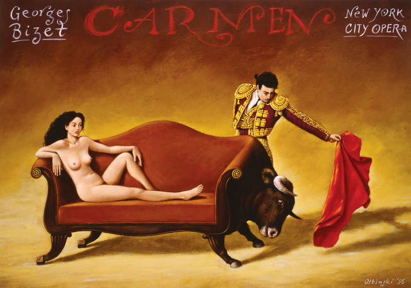 Rafal Olbinski - 1995 Poster Carmen