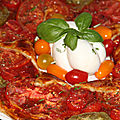 Tarte couronne de tomates au curry