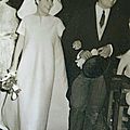 Balenciaga wedding dress for Almudena Elorza Losada for her marriage to Enrique Guzman Bergareche, June 3rd, 1968