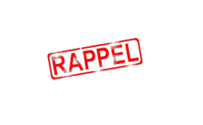 Résultat de recherche d'images pour "rappel"