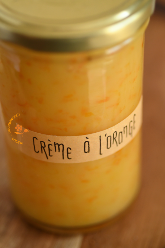 Crème à l'orange sans oeufs