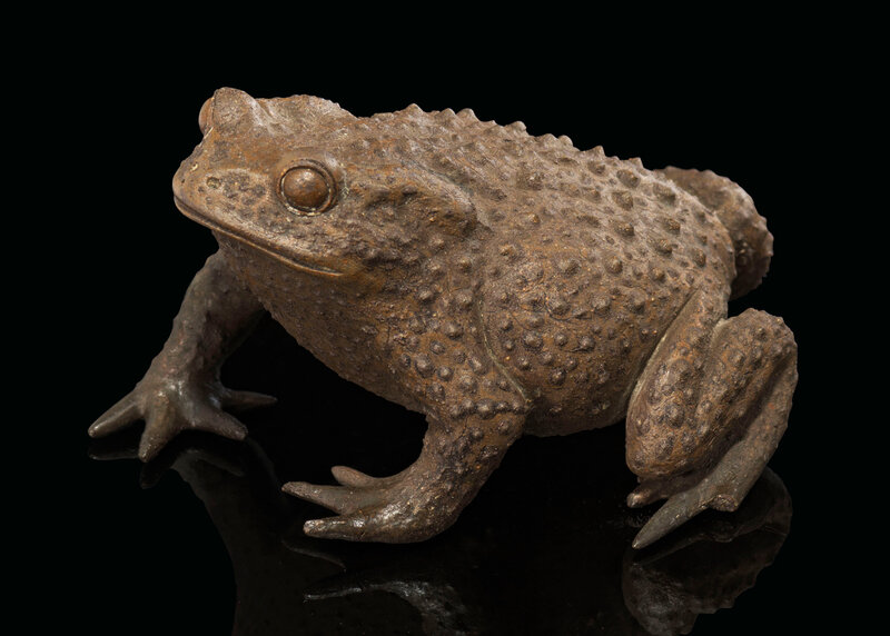 An Yixing model of a toad, Chen Mingyuan, early Qing dynasty (1644-1911)