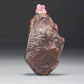 An inscribed limonite 'guanyin' snuff bottle. jiang pu, dated 1760, probably a gift to the qianlong emperor