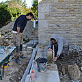 chantier saint Fraigne 16140 titre professionnel de Maçon du bâti ancien