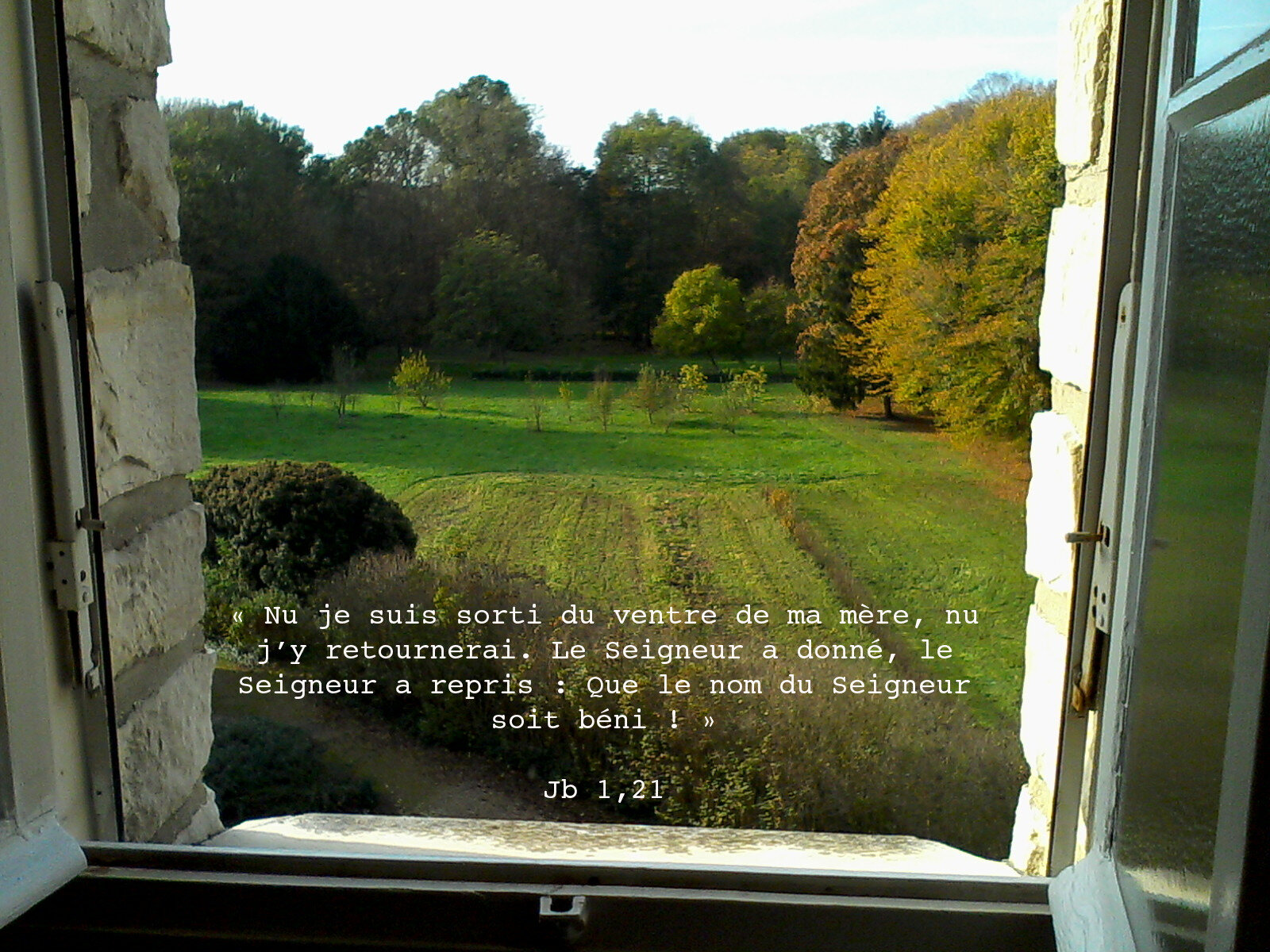 Jb 1,21 - Photo de ANCIEN TESTAMENT - Y'A UNE ROUTE... Il y a dans le cœur de chaque homme un vide en forme de Dieu, et nul autre que Lui ne
