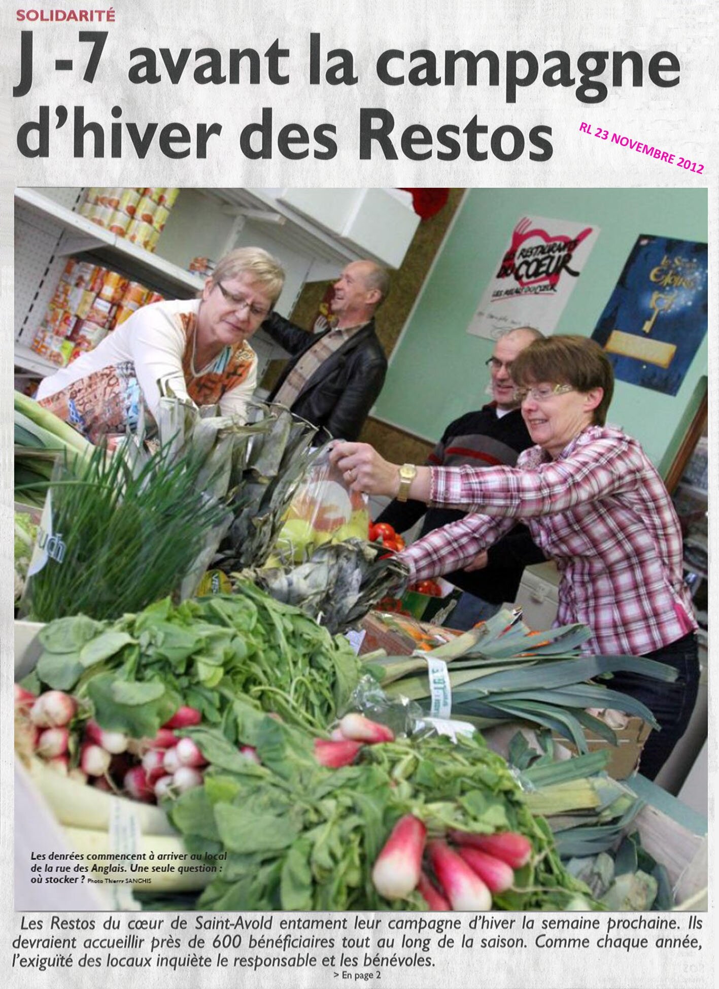 Distribution De Bienvenue à La Campagne # campagne d'hiver - Le blog des Restos du coeur de St Avold.