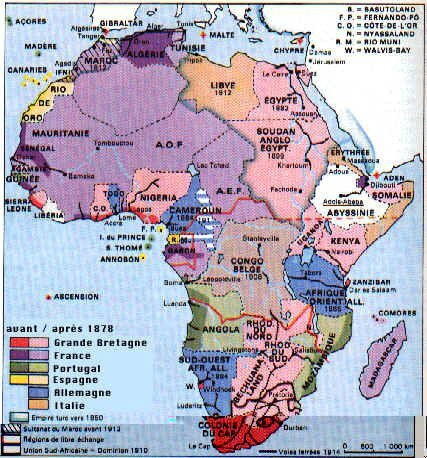 Empires des Mindele après le Traité de Berlin