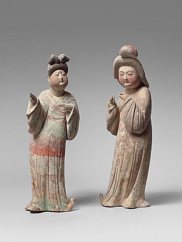 Fat court ladies, China, Tang Dynasty, 618-907 AD, 8th century