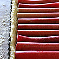 La tarte printanière à la rhubarbe