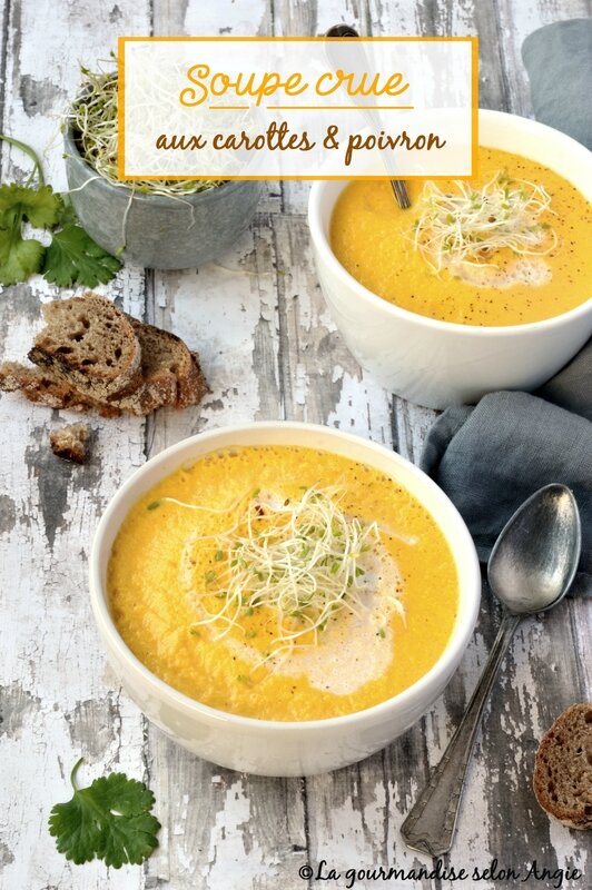 velouté cru carottes poivron vegan 1