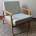 Fauteuil 60's style scandinave 