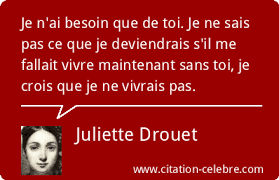 Citation Juliette Drouet