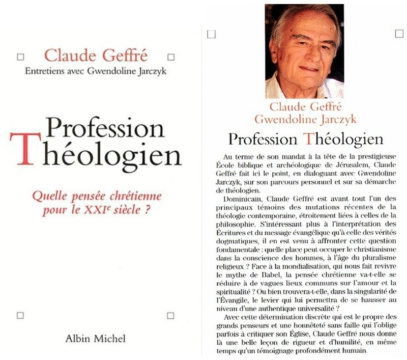 Geffré, Profession théologien