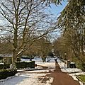 Z-9945 le jardin public de St-Omer en hiver