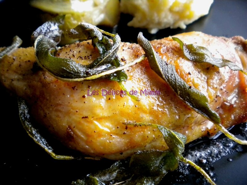 Cuisses de poulet au beurre de sauge 4