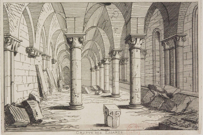 Crypte de l'église des Essarts en bocage Octave Rochebrune