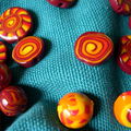 Perles et autres en fimo