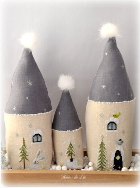 trio de nichoirs en plein hiver 2