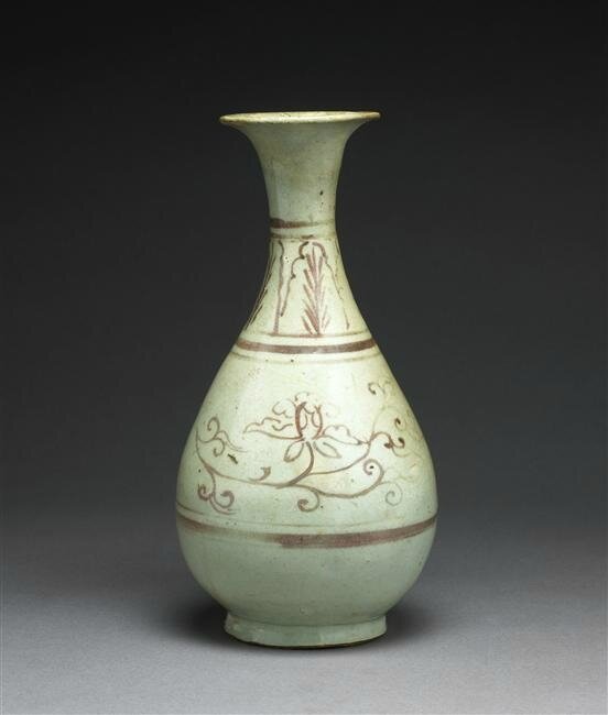 Vase-bouteille, dynastie Yuan (1279-1368)
