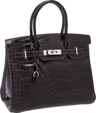 Hermes Ultra Rare 30cm Himalayan Crocodile Birkin Bag with Palladium  Hardware - Alain.R.Truong