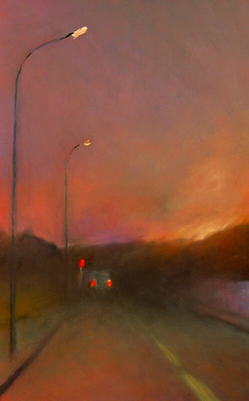 K nowhere 46, dec 2015, pastel à l'huile, 32 x 48 cm