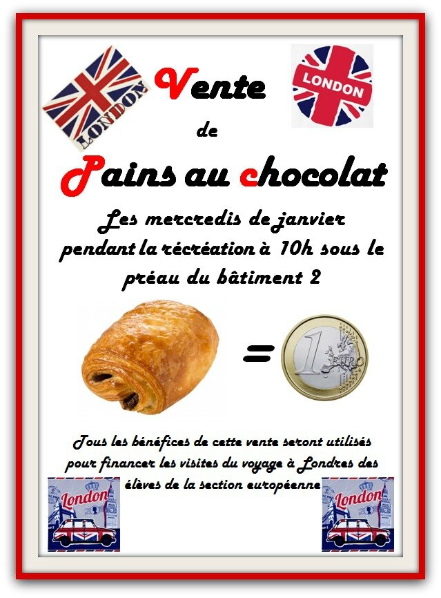 Affiche Pain au Chocolat  Lotza - Affiches de voyage