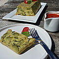 Terrine de courgette à la farine de pois chiche