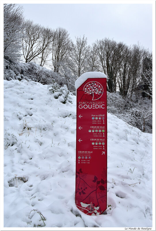 Vallée de Gouédic sous la neige Saint-Brieuc