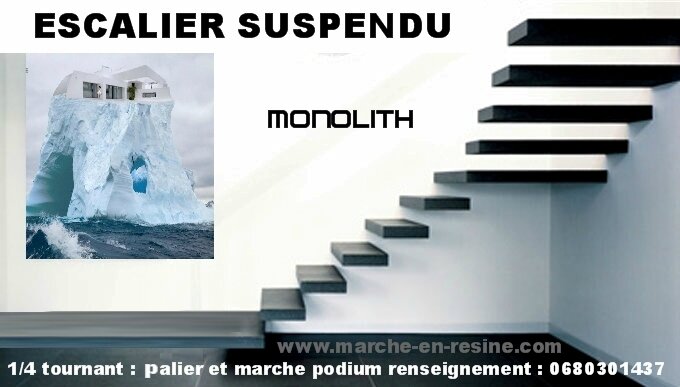 escalier suspendu quart tournant escalier suspendu marches suspendues marche caisson, escalier beton placage escalie3