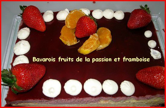 Bavarois Fruits De La Passion Et Framboise A La Table De Berangere