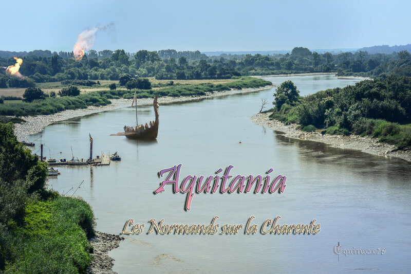 Aquitania Drakkar Vikings sur la Charente